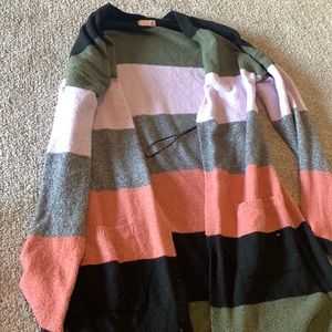 So - cardigan - multi colored - M